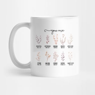 You Are Bible Verse Inspiration Bible Wild Flowers Christian 2 Mug